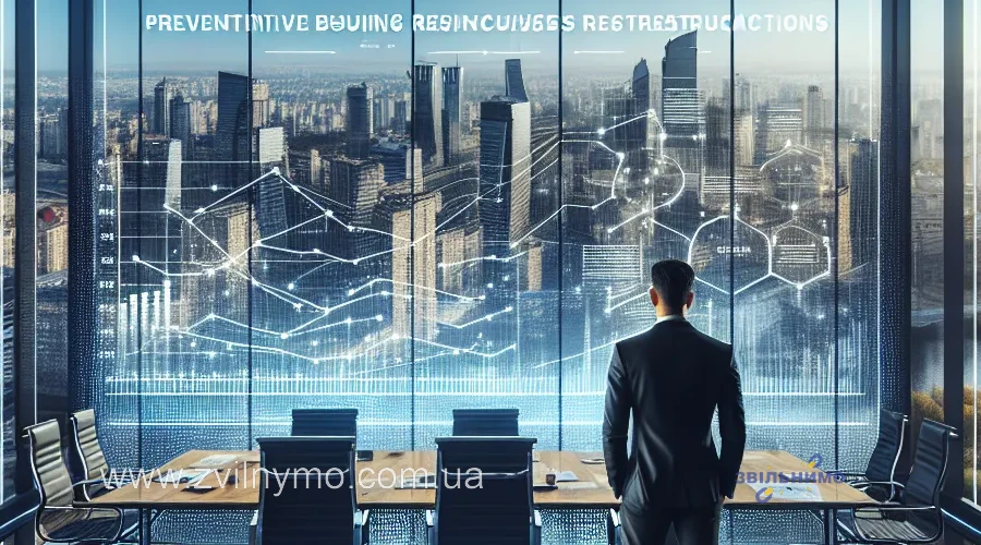Иллюстрация к разделу "Превентивна реструктуризація: новий інструмент для бізнесу" в статье "Що змінилося у процедурі банкрутства фізичних осіб з 1 січня 2025 року"