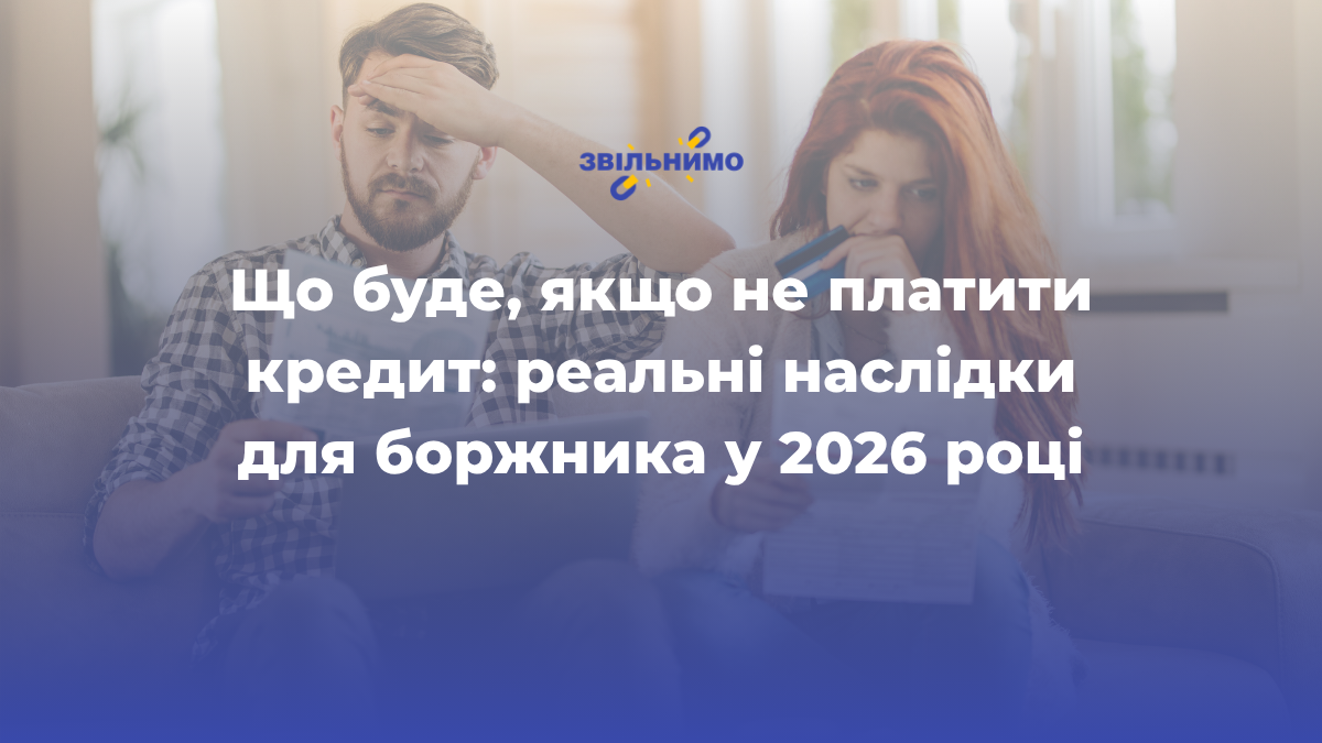 Що буде, якщо не платити кредит: реальні наслідки для боржника у 2026 році