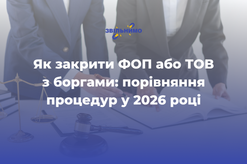 Як закрити ФОП або ТОВ з боргами: порівняння процедур у 2026 році