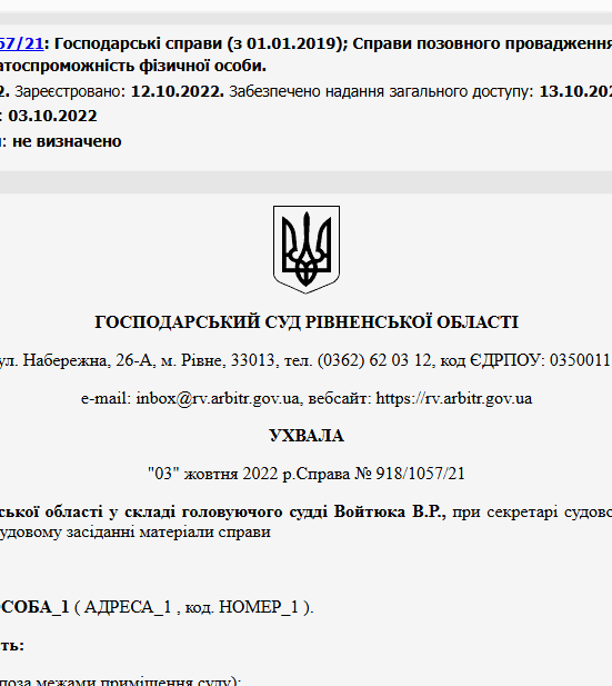 Судове рішення №918/1057/21