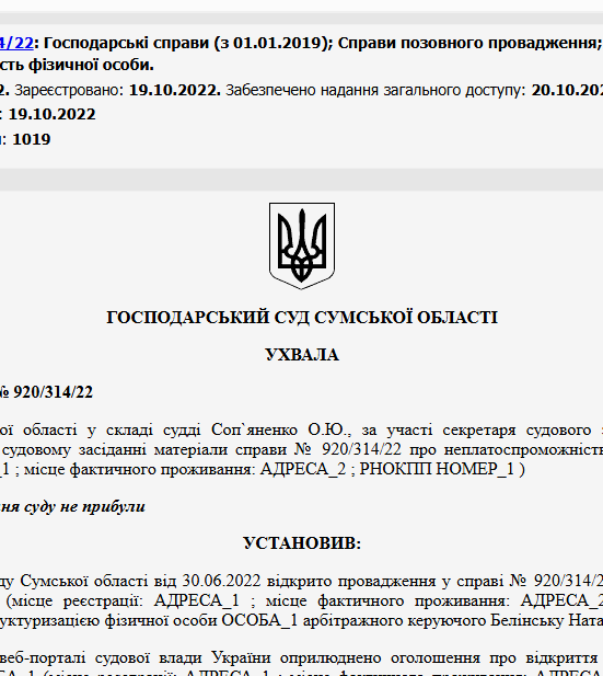 Судове рішення №920/314/22