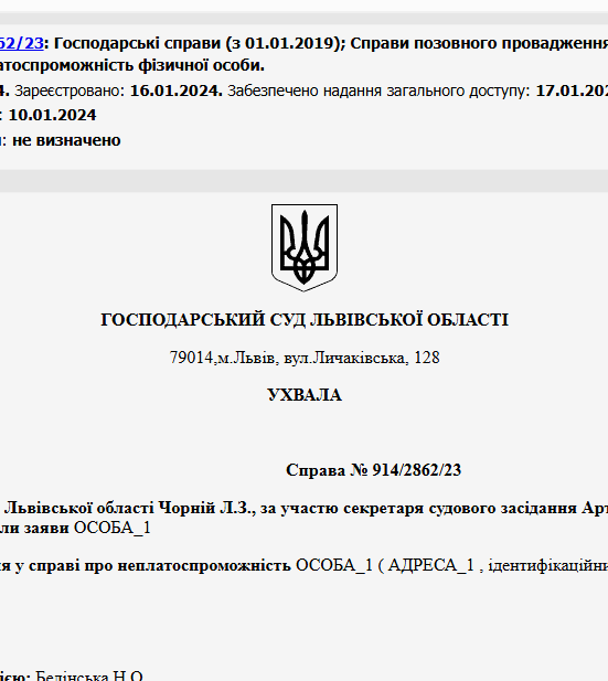 Судове рішення №914/2862/23