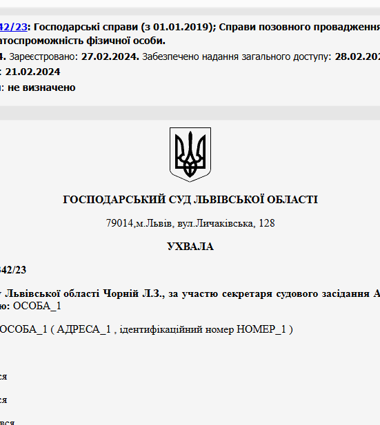 Судове рішення № 914/2342/23