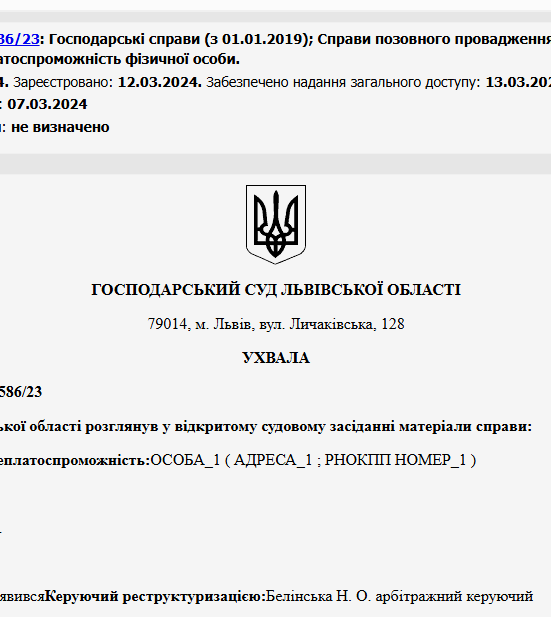 Судове рішення №914/3586/23