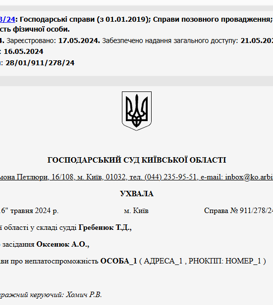 Судове рішення №911/278/24