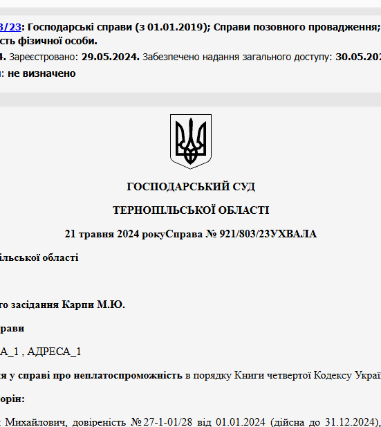 Судове рішення №921/803/23