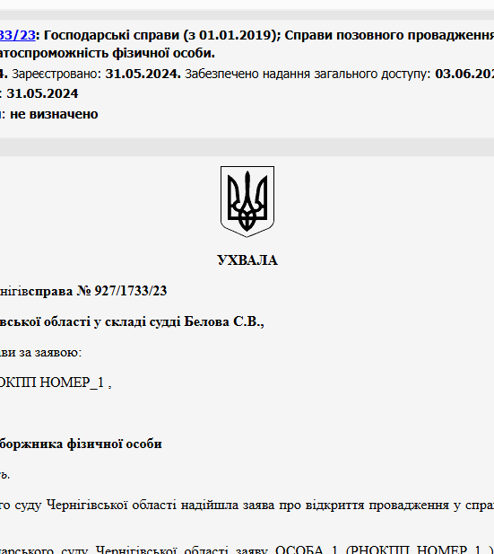 Судове рішення №927/1733/23