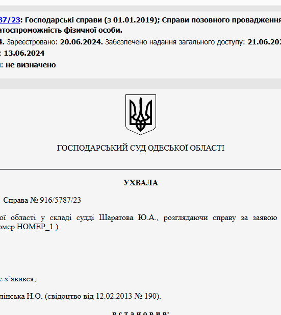 Судове рішення №916/5787/23