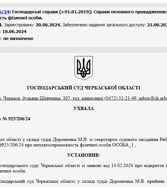 Судове рішення №925/206/24