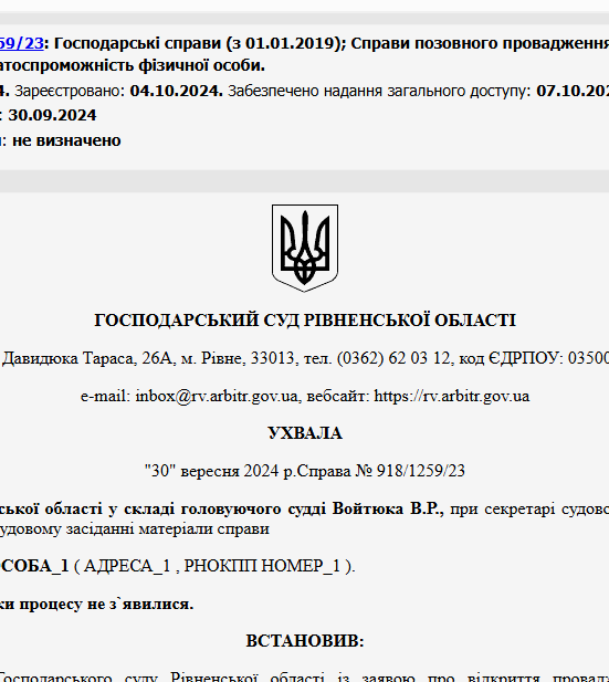 Судове рішення №918/1259/23