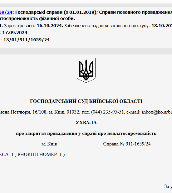 Судове рішення №911/1659/24