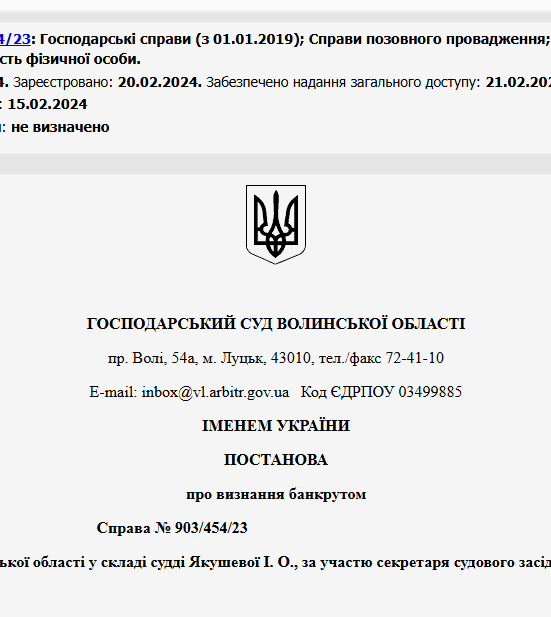 Судове рішення №903/454/23