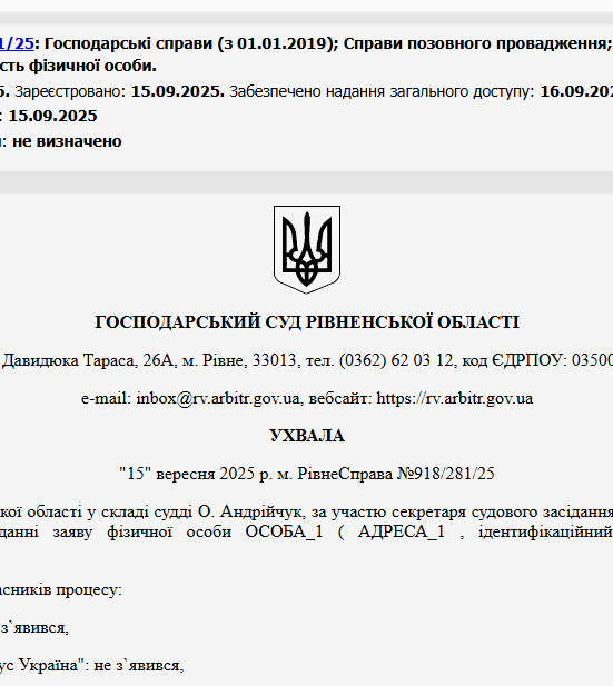Судове рішення №918/281/25