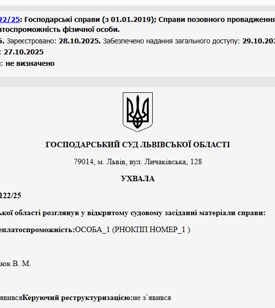 Судове рішення №914/2122/25