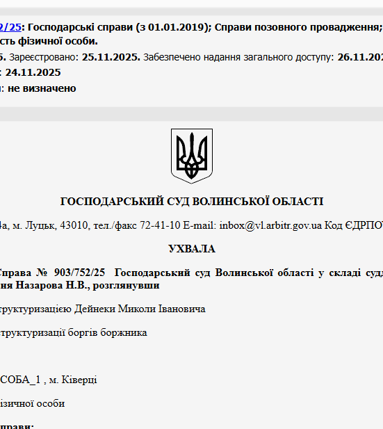 Судове рішення №903/752/25