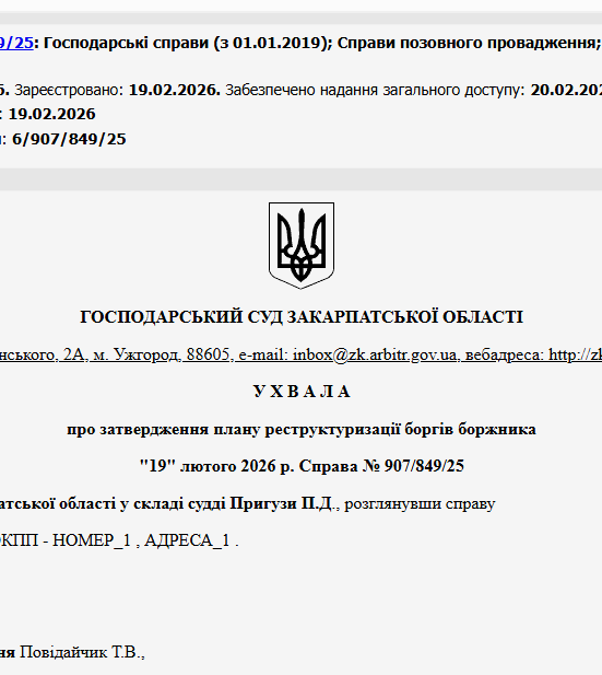 Судове рішення №907/849/25