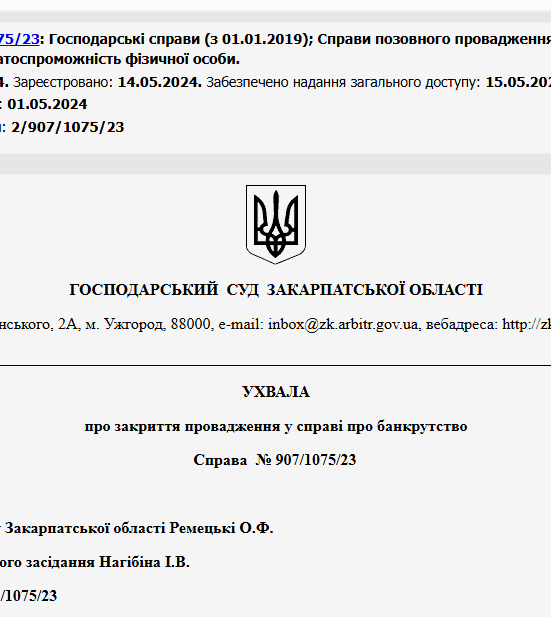 Судове рішення №907/1075/23