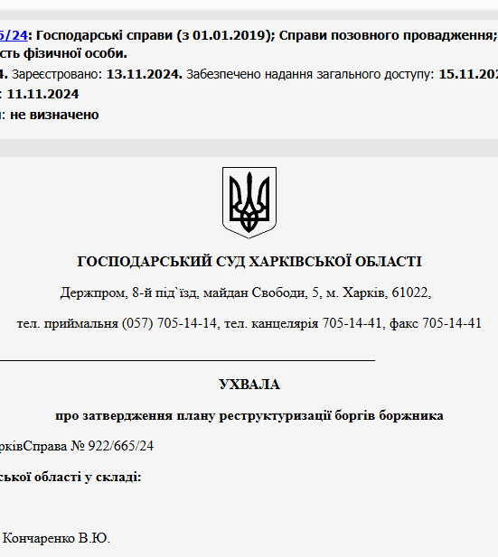 Судове рішення №922/665/24