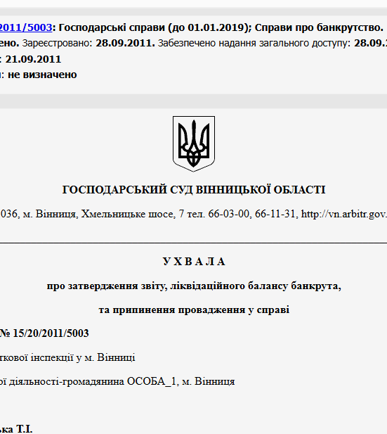 Судове рішення №15/20/2011/5003