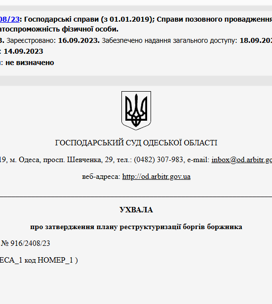 Судове рішення №916/2408/23