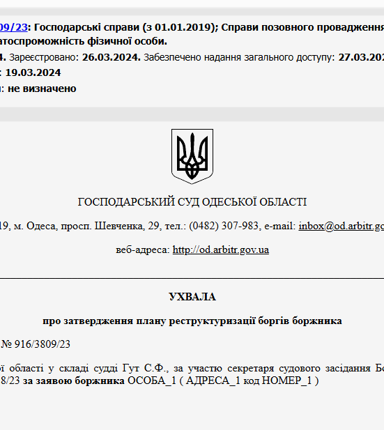 Судове рішення №916/3809/23