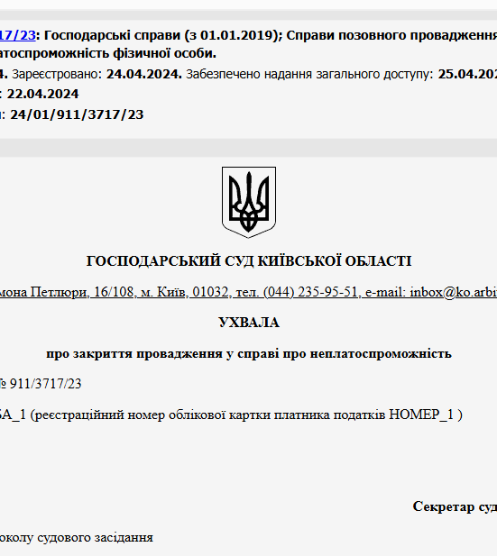 Судове рішення №911/3717/23