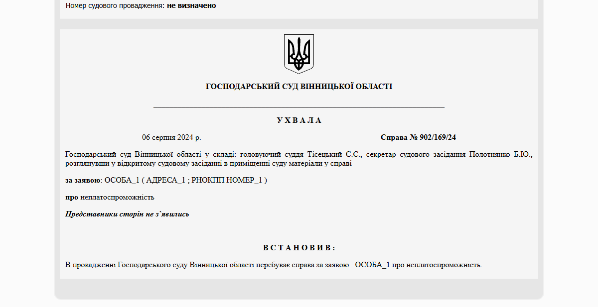 Судове рішення №902/169/24
