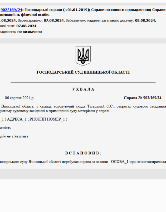 Судове рішення №902/169/24