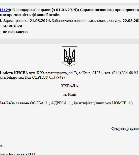 Судове рішення №910/3244/24
