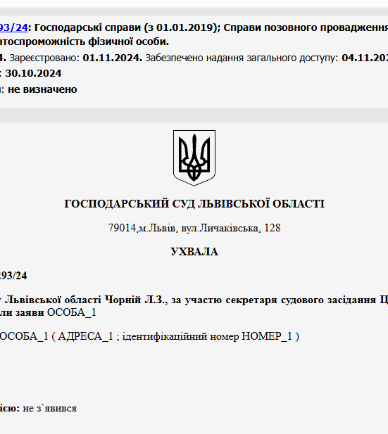 Судове рішення №914/1293/24