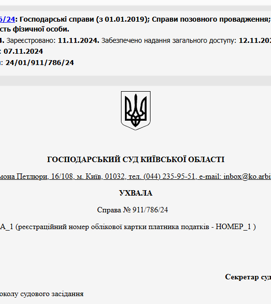 Судове рішення №911/786/24