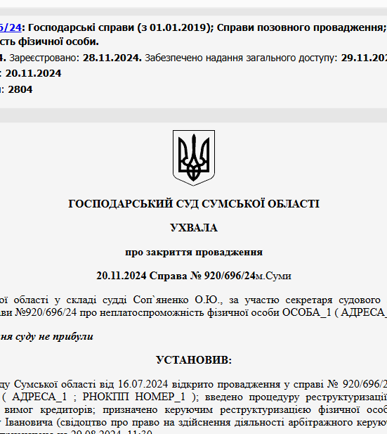 Судове рішення №920/696/24