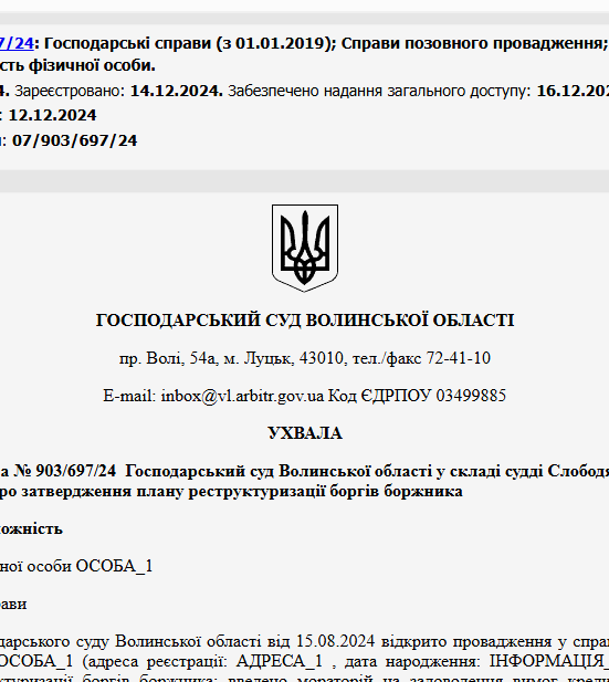 Судове рішення №903/697/24