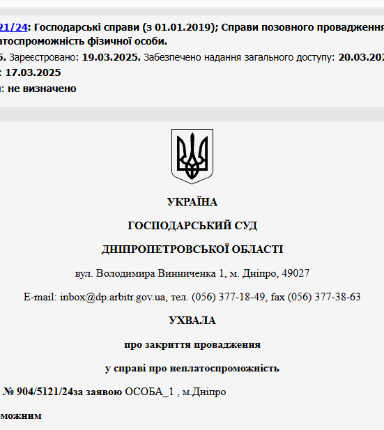 Судове рішення №904/5121/24