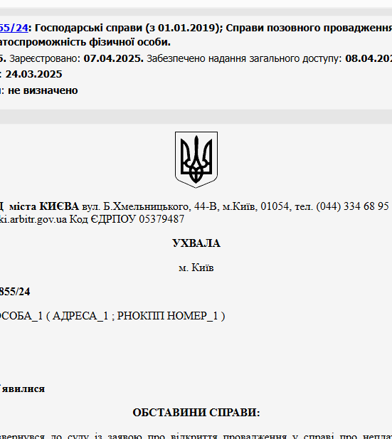 Судове рішення №910/2855/24