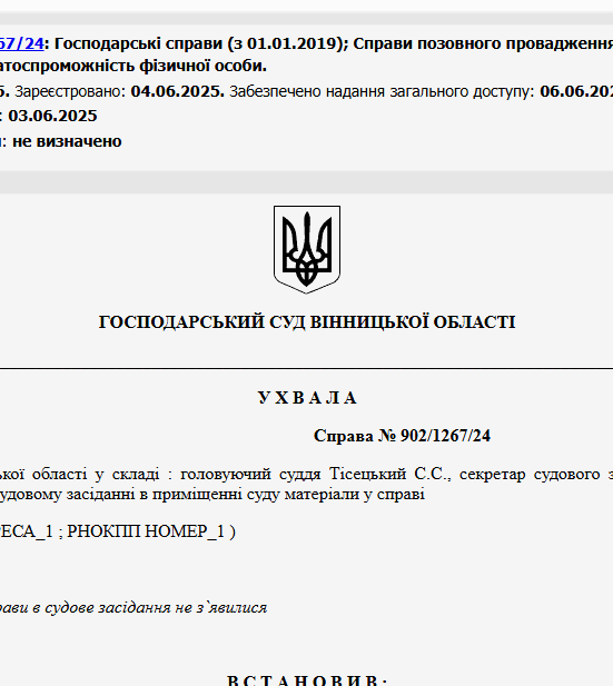 Судове рішення №902/1267/24