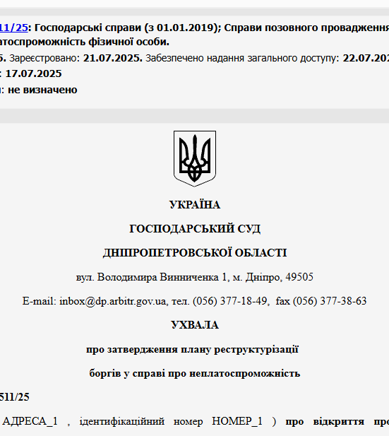 Судове рішення №904/1511/25
