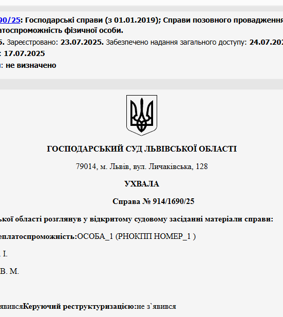 Судове рішення №914/1690/25