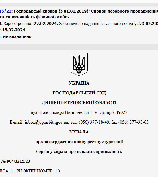 Судове рішення №904/3215/23