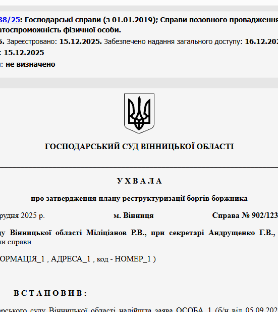 Судове рішення №902/1238/25
