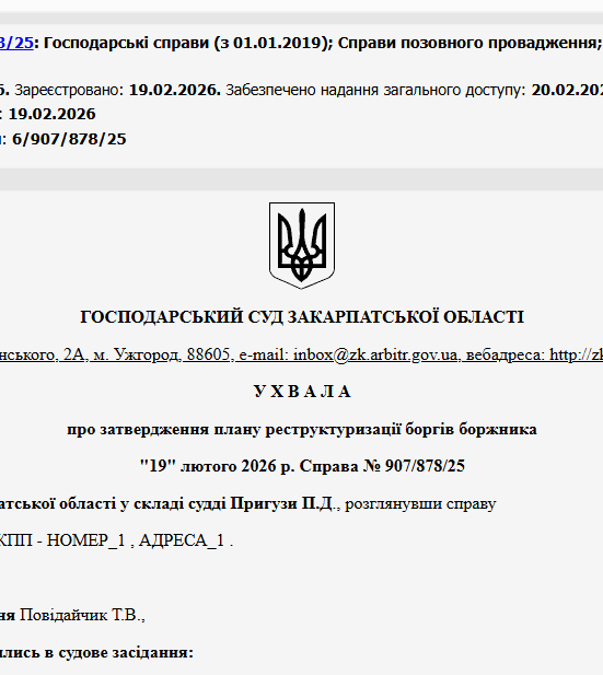 Судове рішення №907/878/25