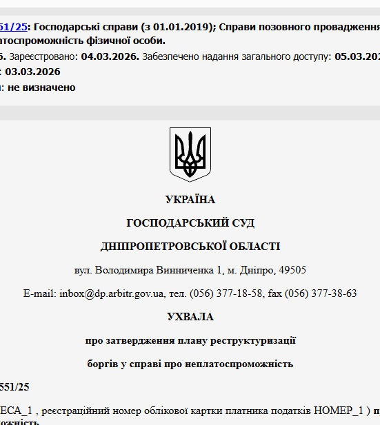 Судове рішення №904/5551/25