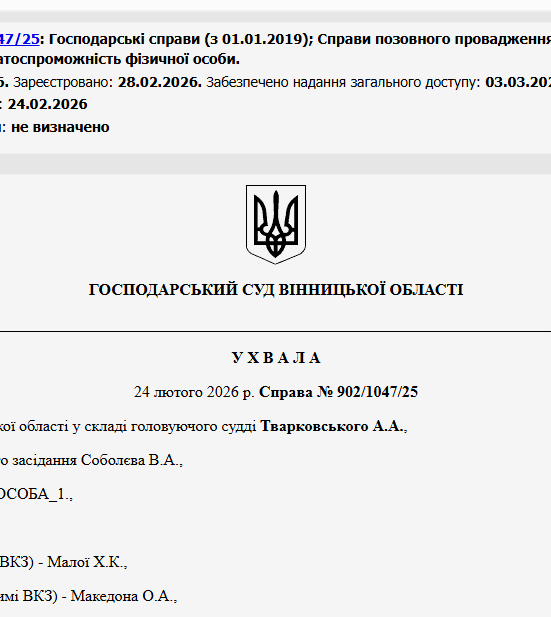 Судове рішення №902/1047/25