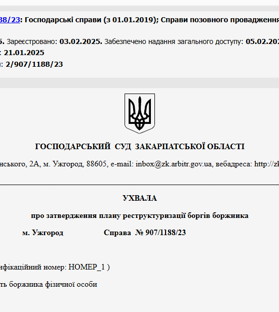 Судове рішення №907/1188/23